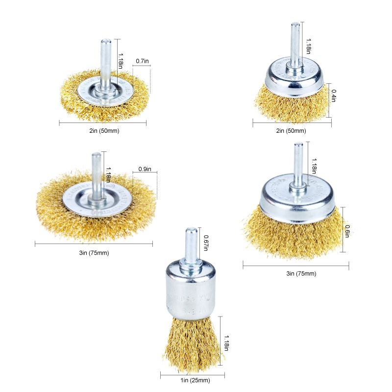 3 And 5 Pcs Wire Brush